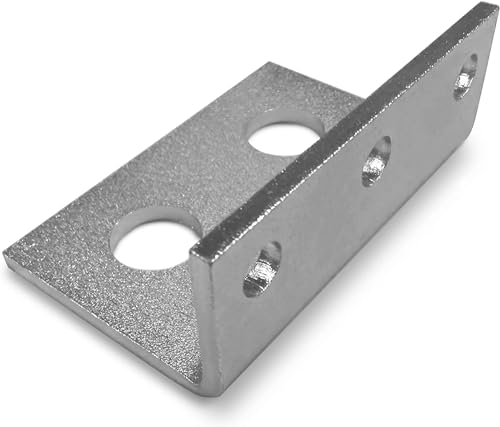 Image of MB08 Mounting Bracket for 1 /2 inch JIC #8 Bulkhead Hydraulic Coupler - Heavy Duty Steel & Aluminum, Unfinished Finish - USA Made Hydraulic Fitting Support Mount