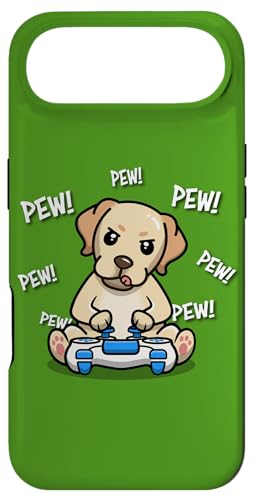 Cute Kids Boys Video Gamer Pew Yellow Labrador Retriever �X�}�z�P�[�X iPhone Air �p