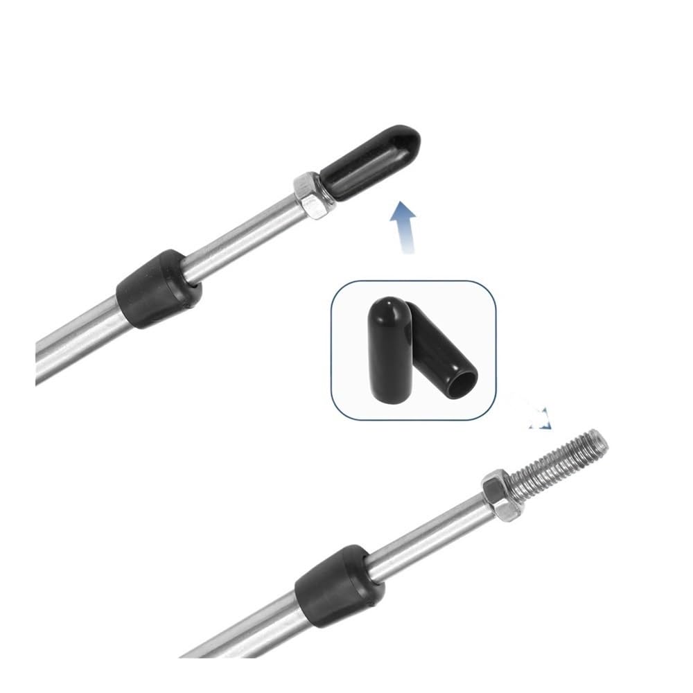 strony 1-2 sztuk 10ft -24ft Mari typ 3300/33C zmiany biegów przepustnicy skrzynka zdalnego sterowania kabel z Clevis pasuje do silnika zaburtowego YA(1pcs 24ft Red)