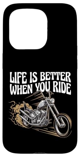 Life Is Better When You Ride �I�[�g�o�C�A�p���� �o�C�J�[���� �X�}�z�P�[�X iPhone 15 Pro �p