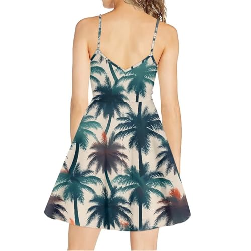 Image of Spaghetti Strap Midi Satin Dresses Summer Sleeveless Sundree Women Girl Beach Party Swing Dress