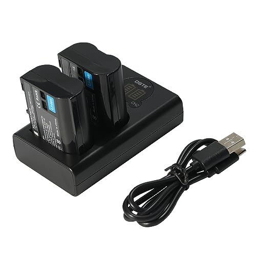 Batería de repuesto EN-EL15a con cargador USB dual para cámaras réflex D7100 y D750