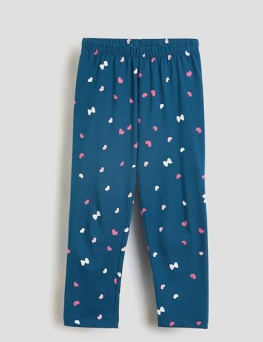 Image of Amazon Brand - Symbol Girls 100% Cotton Night Suit Set |Half Sleeves T-Shirt & Pajama Set | Age 2-14 Years
