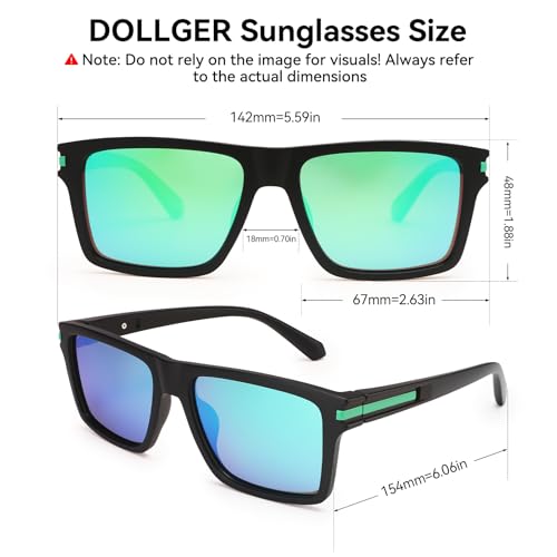 DG497-2025 Polarized Square Classic Casual Sunglasses for Men - UV400 Protection, Driving Sun Glasses with Stylish Color4