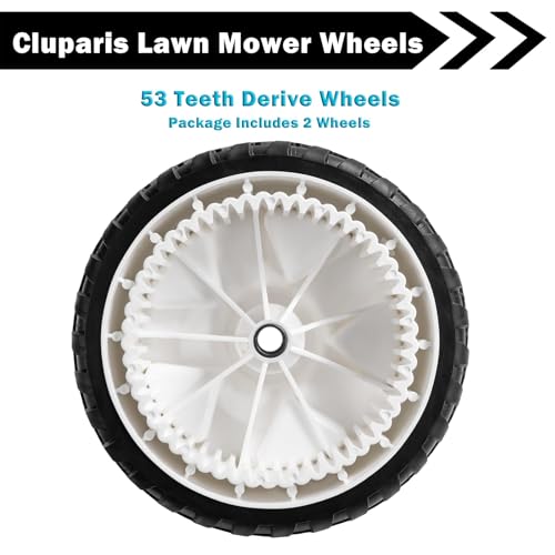 Cluparis Drive Wheels Replacement for Toro 119-0311 137-4832 20330 20339 20350 20370 20954 Lawnmower Front Drive Wheels 8\" (Set of 2) - Thumbnail 3