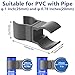 AHAILUOO Two-Way Clamp for Dog Agility Training Hurdles, Adjustable Jump Connectors, Fits 1” (25mm) & 0.78” (20mm) PVC Pipe, Easy Install, (10-Pack)