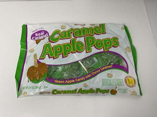 Tootsie Caramel Apple Pops Green 9.4 oz Bag