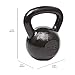 Amazon Basics Cast Iron Kettlebell, 60 pound, Black