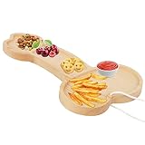 1 Pack Wood Board Cheese Aperitif Tray Charcuterie Boards, 9.5"x 5.9" Funny Kitchen Wine Meat Platte