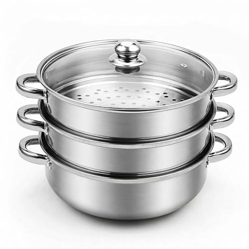 AuFranc 5 Quart Stainless Steel Steamer Set