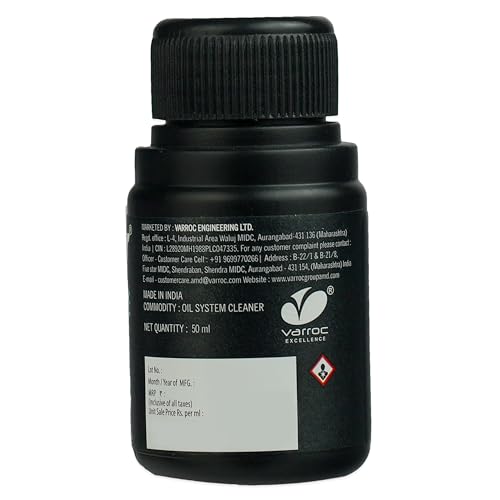 Image of Varroc Engine Oil Flush for Two Wheelers 50 ml | Engine Cleaning Solution to Remove Sludge, Dirt & Deposits | Improves Engine Efficiency & Performance | Pre Oil Change Treatment for Bikes & Scooters