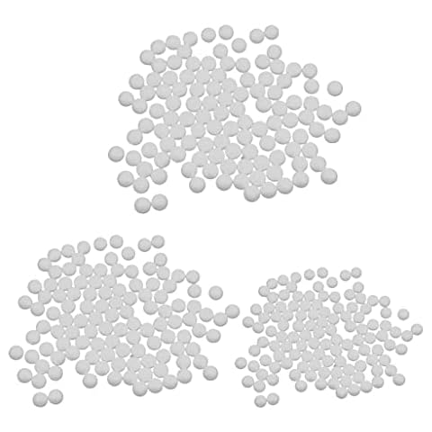 kowaku 300 Pieces White Foam Balls, Modelling Craft Polystyrene Foam Balls Art Decoration Foam Balls for chool Projects and Easter Party Decorations 15mm 20mm 25mm Mixed Cover