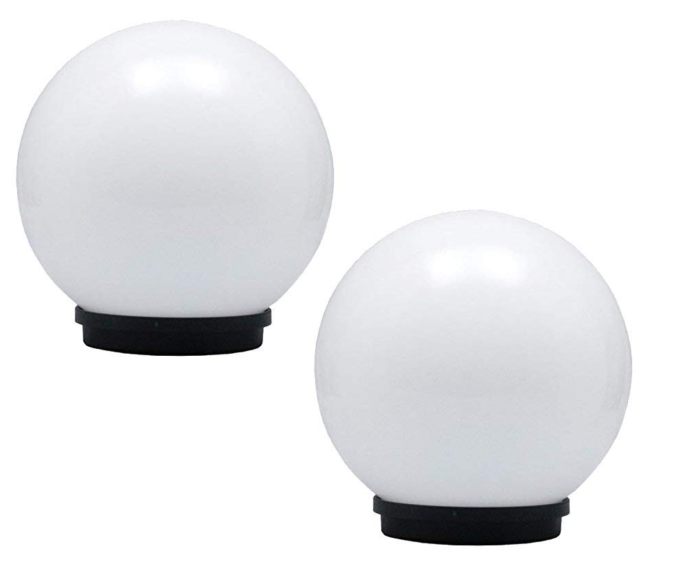 Acrylic Outdoor Moon Light Lamp Gate/Pillar/Garden Light, Pole Lamp, 8 In, Pack of2-image-19