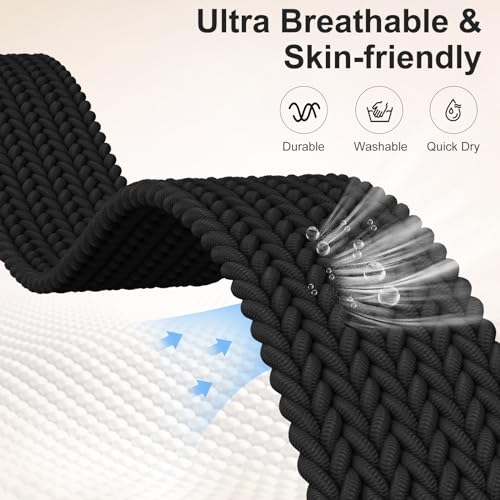 Maledan Sport Elastic Band in black laid out