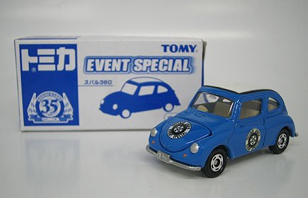 スバル　360限定ミニカー Amazon | TOMYトミカ【イベント限定】トミカ35周年記念 スバル 360