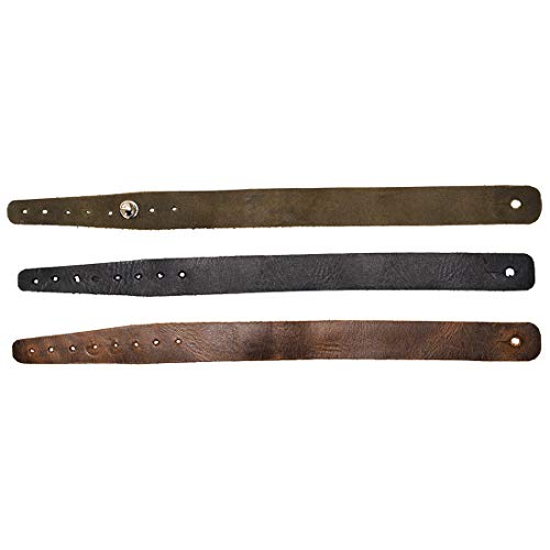 Hide & Drink, Leather Watch Wristband Set of 3, Collector Accessories, Personal Gift Handmade :: Multicolor
