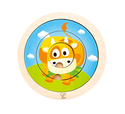 Preisvergleich Produktbild Hape International E1606 Tierringpuzzle, Multicolour