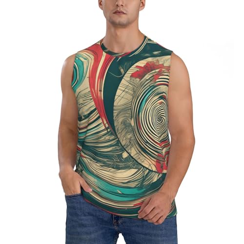 Not All Who Wander are Lost Print Mens Tank Top,Summer Workout Shirts,for Running,Cycling,Traveling,Camping Black