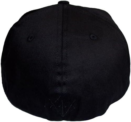 Men's in Flames Black Logo Baseball Cap Black image 5