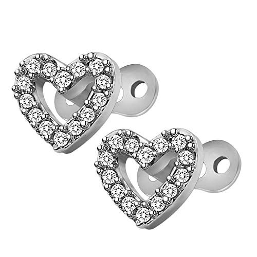 Bijoux surface piercing microdermal titane acier cristal femme