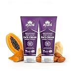 Ayumi Turmeric & Shea Butter Face Cream | Brightening Face Cream with Vitamin C | Moisturising Cream for Dull Skin | Face Moisturiser with Papaya Extracts | Argan Oil for Damaged Skin | 2 x 100ml