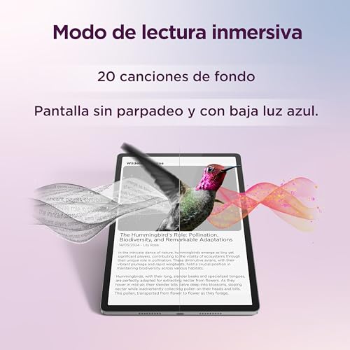Lenovo Idea Tab Pro – Tablet 12.7" 3K Edición Matte (MediaTek Dimensity 8300, 8 GB RAM, 128 GB UFS 3.1,144 Hz, Wi-Fi 6E, Bluetooth 5.3, Android 14) Gris Luna - Incluye Tab Pen Plus - imagen 9