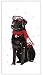 Winter Black Labrador Retriever Dog 100% Cotton Flour Sack Dish Tea Towel - Mary Lake Thompson 30" x 30"