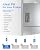 Waterdrop 5231JA2006A Replacement for LG® LT600P® Refrigerator Water Filter, fml-2, KENMORECLEAR® 46-9990, KENMORE® 9990, 5231JA2006B, RWF1000A, LFX25960ST, LSC27931ST, 3 Filters