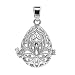 Produktbild IPOTCH Tibetan Silber Perlen Engelrufer Anhänger, Weihnachtsschneeflocken Engelsflügel Käfig Locket Anhänger Halskette - Wassertropfen