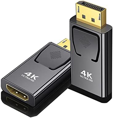 DisplayPort to HDMI 4K Adapter, DisplayPort Male HDMI Female DP to HDMI Adapter for 4K TV HDTV Monitors Laptop Projectors and Others