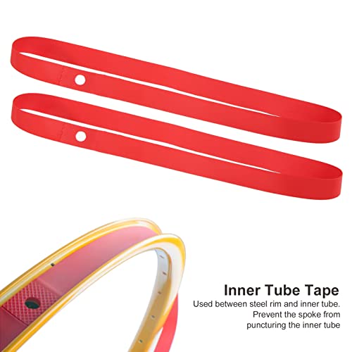 ANKROYU Almofada de pneu de mountain bike 2 peças, almofada de tubo interno de nylon, forro de aro d