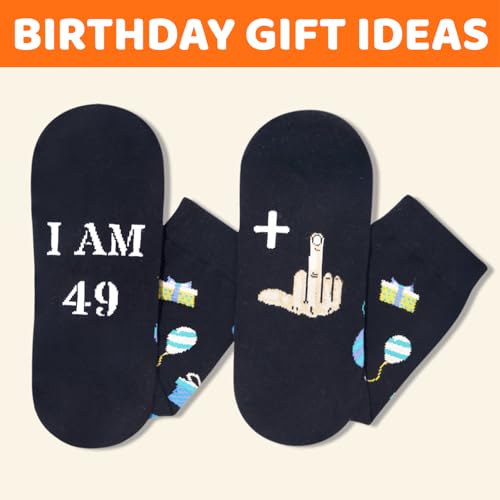 Zmart Birthday Socks Ideas - 30th 35th 40th 45th 50th 55th Birthday Gifts for Men Women, Unique Bday Gift