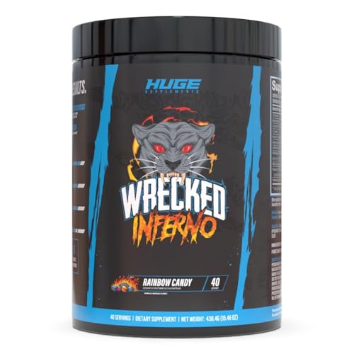 Image of Wrecked Inferno - Thermogenic Pre Workout For Men & Women, Increase Energy, Boost Thermogenesis & Metabolism, Enhance Exercise Performance - Contains L-Citrulline, L-Carnitine, Beta-Alanine & More