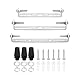 PATIKIL 90mm 105mm 120mm Deckenleuchte Platte Kit 3 Set Leuchte Montage Halterung Platte Universelle Stahl Querstange für Haus Büro Anhänger Wandleuchte