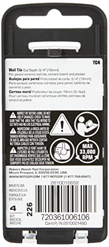Roto Zip TC4 1/8-Inch Tile-Cutting Carbide Zip Bits, 4-Pack, Silver - Image 3