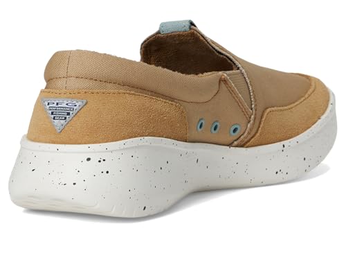 Columbia Mens PFG Boatside Slip On Boat Shoe, Beach/Crushed Blue, 9