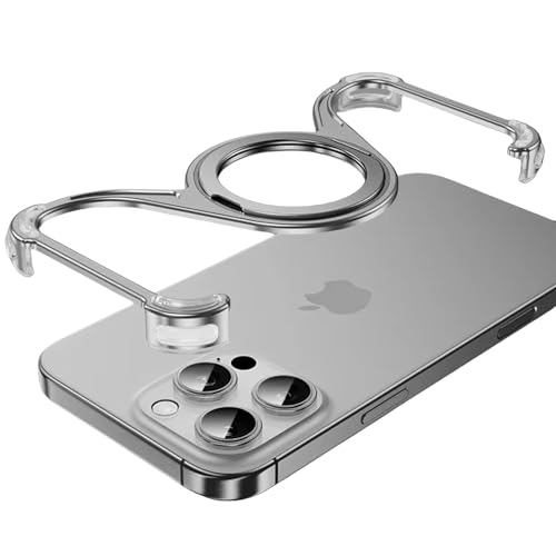 Coque iPhone 16 Pro Max avec béquille rotative MagSafe en titane