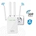 Produktbild N-a WLAN Repeater, 2,4GHz WLAN Verstärker WiFi Extender mit Router/AP/WPS/Wireless Access Point Modus, WiFi Repeater 4 External Antennas, 2 Ethernet Ports, Kompatibel zu Allen WLAN Geräten