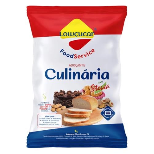 Adoçante Culinário Diet P/ Bolos Pães Lowçucar 1kg