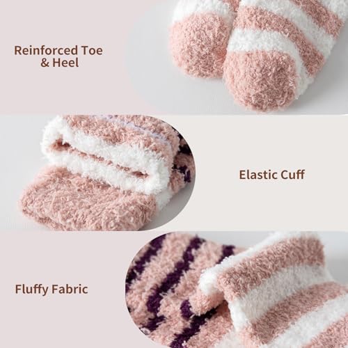 3 Pairs Super Soft and Cozy Fuzzy Winter Socks for Women3