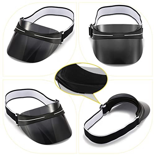 Sun Visor Hat Cap For Women Men Adjustable Outdoor Sun Headband Uv Protection Face Shield Oversized Sunglasses #TOP6