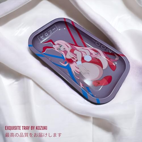 Anime Rolling Tray 11x7 Anime Ash Tray Premium Metal Gold Plating Jewelry Decorative Trendy Gifts Zerotwo Merch Otaku Gift Gaming Desk decroation (002) by KOZUKI - Image 5