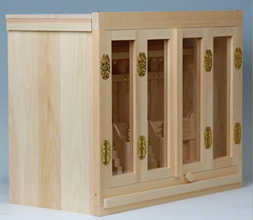 Amazon｜箱宮NO90タイプ16号神棚(箱型神棚)ひのき製国産品【｜神棚