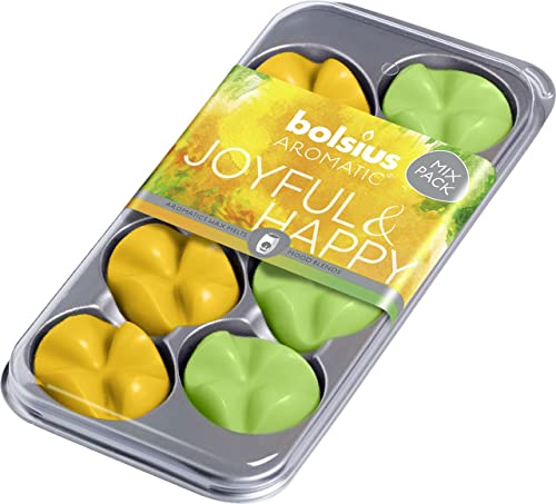 Bolsius Fröhlich und glücklich 8er-Pack Duftkerzen
