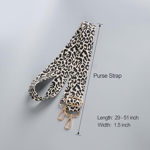 Image of chushui Leopard Print Purse Strap for Women,Adjustable Crossbody Bag Strap
