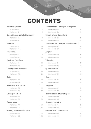 Image of Gurukul By Oswal Mathematics Chapterwise Worksheets : ICSE Class 6 For Exam 2026