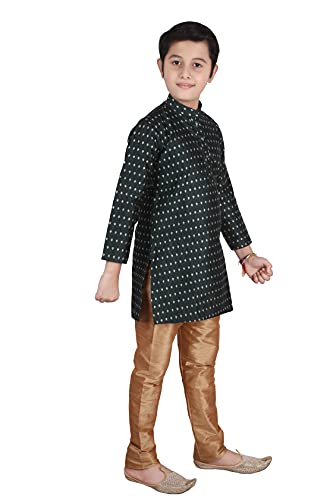 Image of Pro-Ethic Style Developer Jacquard Silk Kids Kurta Pyjama For Boys |Kids Kurta Pajama (S-146)