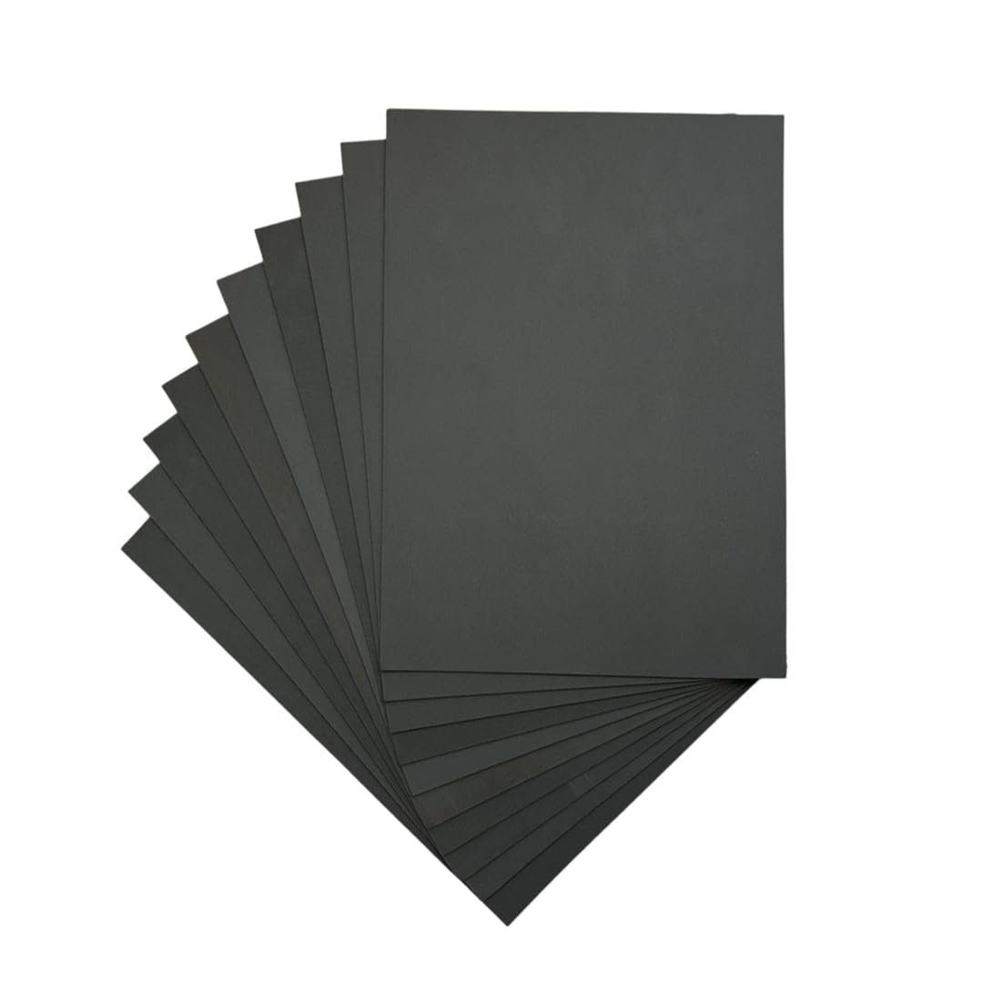 Pack of 10 A4 Grey Coloured EVA Foam Sheets