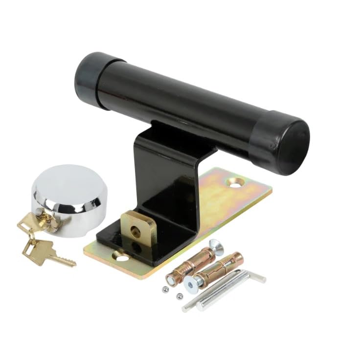 Cosiva Garage Door Lock Defender for up and Over Garage Doors. High Security Door Protector. Complete with Ground Anchor Bolts and high Security Padlock with 2 Keys