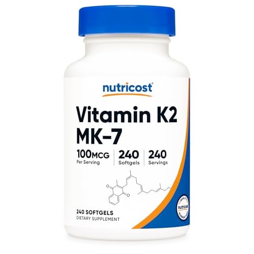 Nutricost Vitamin K2 MK-7 100 mcg, 240 Softgels - Gluten Free and Non-GMO MK7